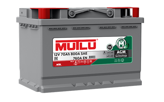 12 VOLT 70 AMPER MUTLU AGM AKÜ (START-STOP)